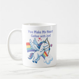 Caneca De Café Galloping Unicorn Cupid’s Love Magic