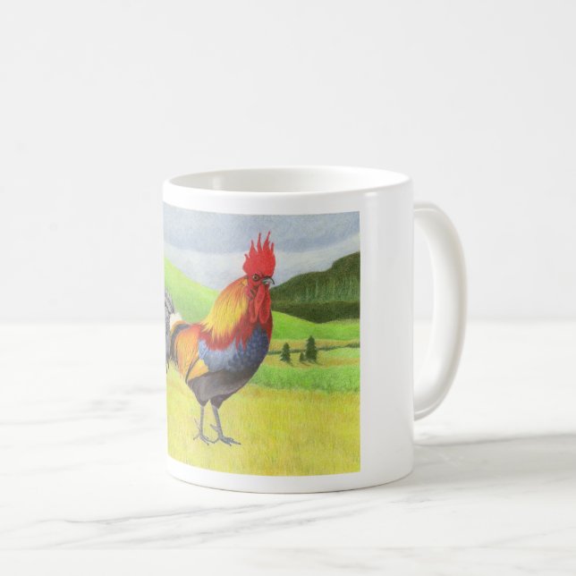 Caneca De Café Galo (Frente Esquerda)