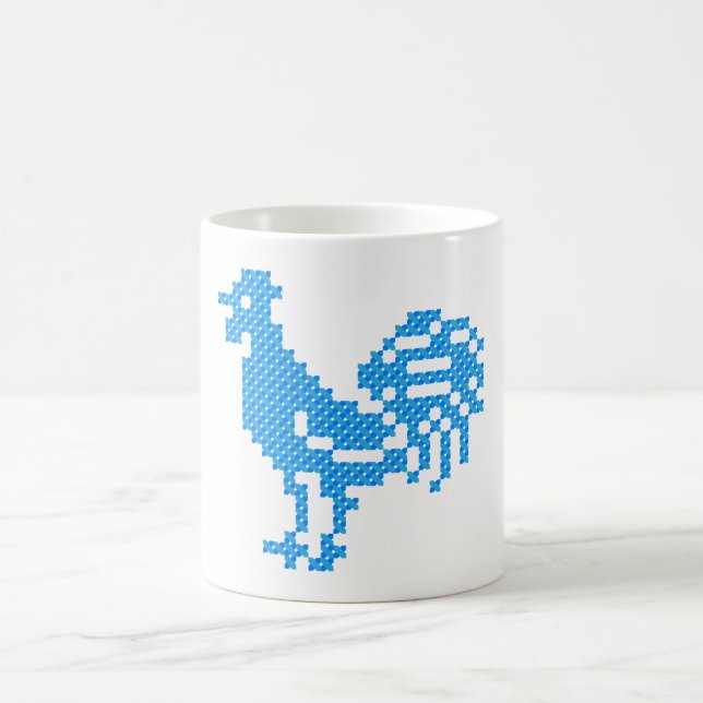 Caneca De Café Galo Azul (Centro)