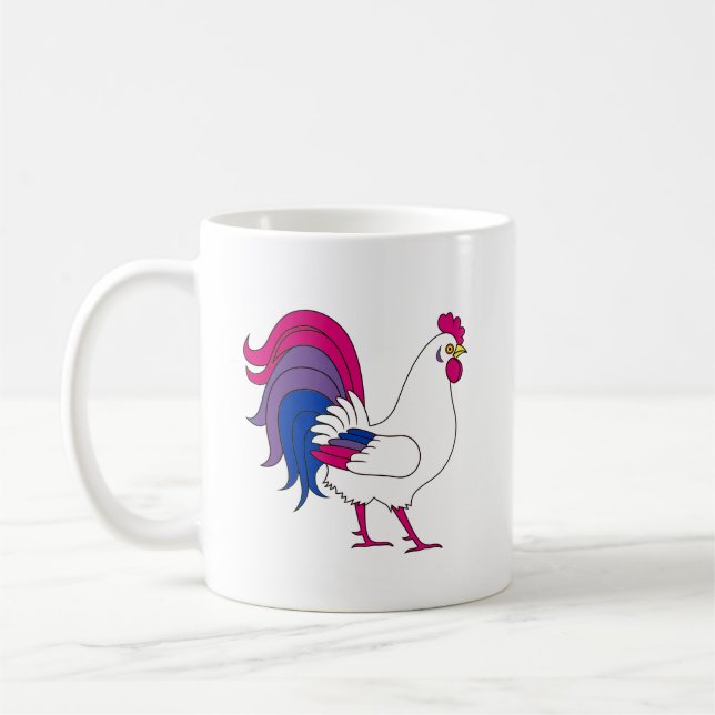Caneca De Café Galo Bissexual (Esquerda)