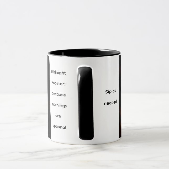 Caneca de Café Galo da Meia-Noite (Alça)