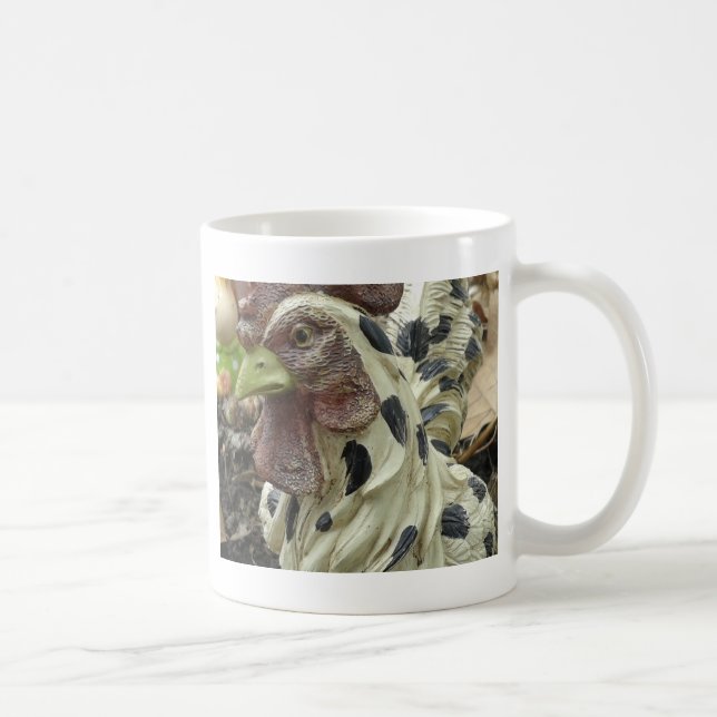 Caneca De Café Galo no Jardim (Direita)