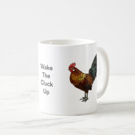 Caneca De Café Galo Radiante "Acordar o Agrupamento para Cima"