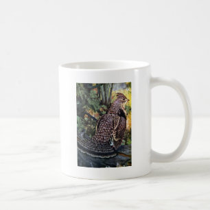 Caneca De Café Galo silvestre de Ruffed na floresta