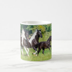 Caneca De Café Galopagem de Galinhas-Pinto com Galopagem de Folha