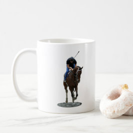 Caneca De Café Galopando Por Cavalo De Raça E Mug De Café De Ride