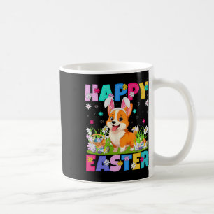 Caneca De Café Galsh Corgi Dog Felz pascoa Ovo Caça Coelho Ea