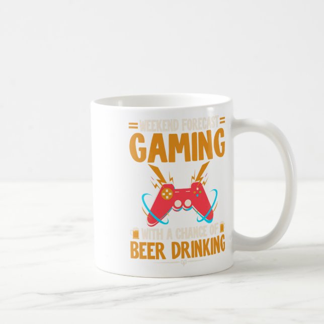 Caneca De Café Gama de Vídeo de Roupas de Jogos de Previsão de Fi (Direita)