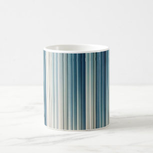 Caneca De Café Gamas Verticais Minimalistas - Sombras de Bl