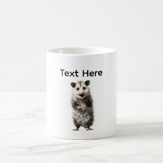 Caneca De Café Gambá Surpreso Chocado Engraçado
