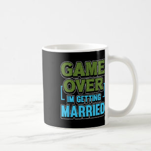 Caneca De Café Game Over Estou Casando Noivo 