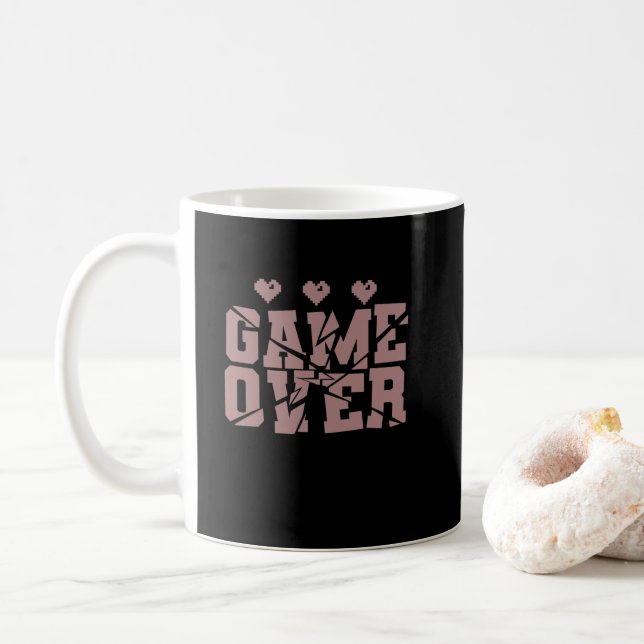 Caneca De Café Game over Gaming PC Spiele (Com Donut)