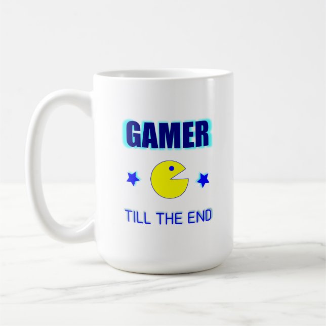 Caneca de Café Gamer Até o Fim para Gamers (Esquerda)
