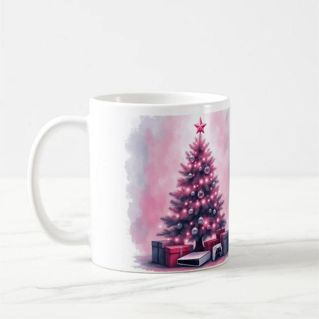 Caneca De Café Gamer christmas Mug (Esquerda)