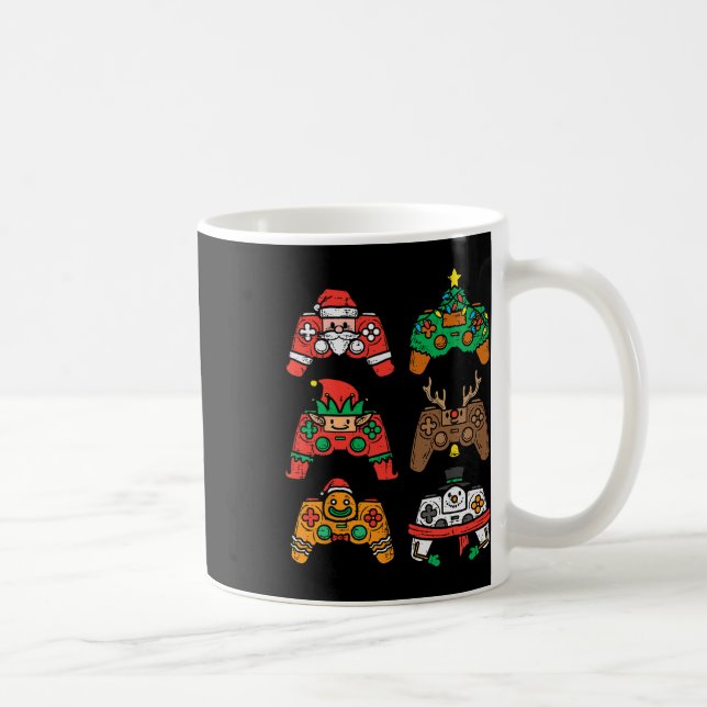 Caneca De Café Gamer Controller Xmas Gaming Men Ki (Direita)