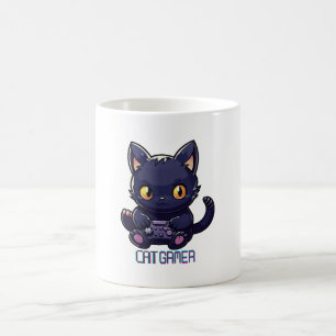 Caneca De Café Gamer de Gato