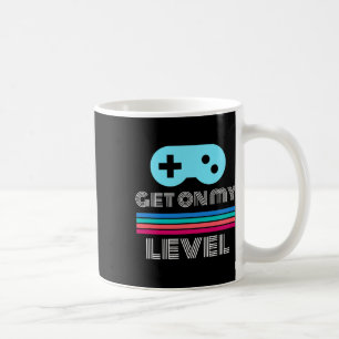 Caneca De Café Gamer Divertido Chega ao Meu Nível Nerd Geek