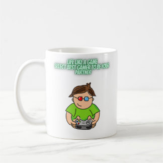 Caneca De Café Gamer do seu parceiro ou parceira Eu amo meu Gamer
