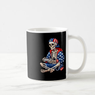 Caneca De Café Gamer Esqueleto 4 De Julho Video Game Jogos Menino
