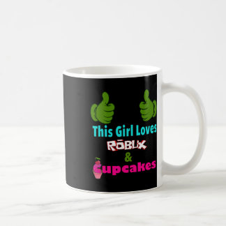 Caneca De Café Gamer Girl Design Saying This Girl Loves Robux And
