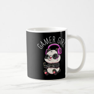 Caneca De Café Gamer Girl Panda Gaming Pandas Vídeo Jogo Mulheres