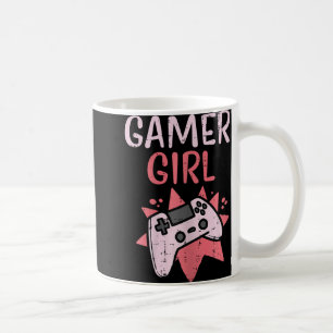 Caneca De Café Gamer Girl Pink Game Controller Gaming em vídeo