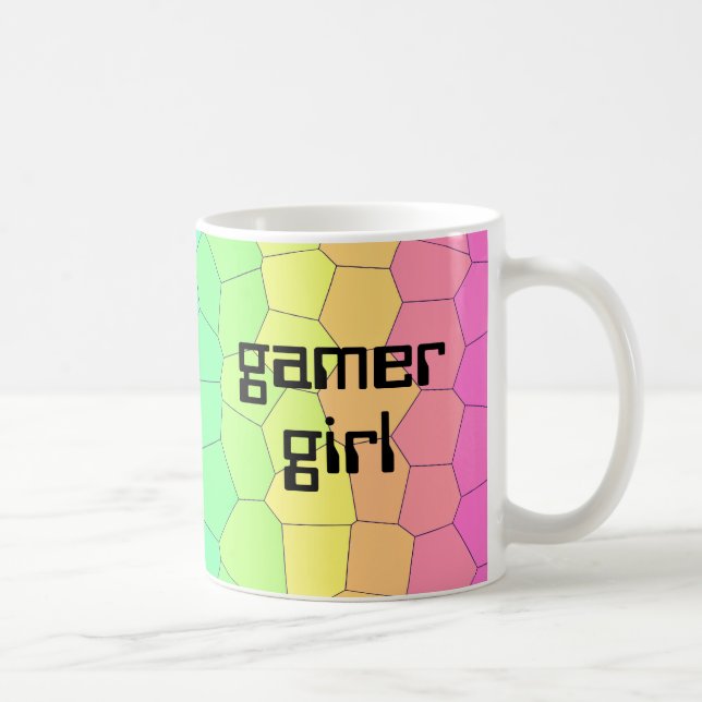 Caneca De Café Gamer Girl Rainbow (Direita)