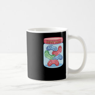 Caneca De Café Gamer Happy Pills Sticker