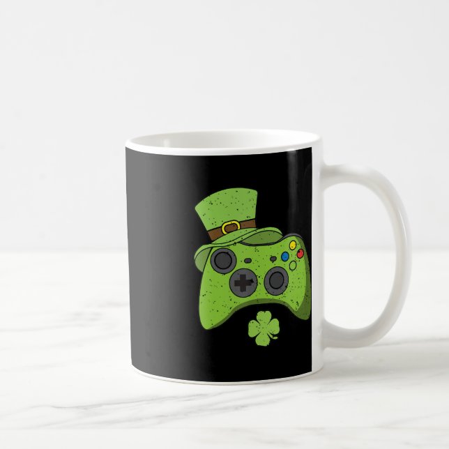 Caneca De Café Gamers de Dias de São Patrícios do Console de Jogo (Direita)