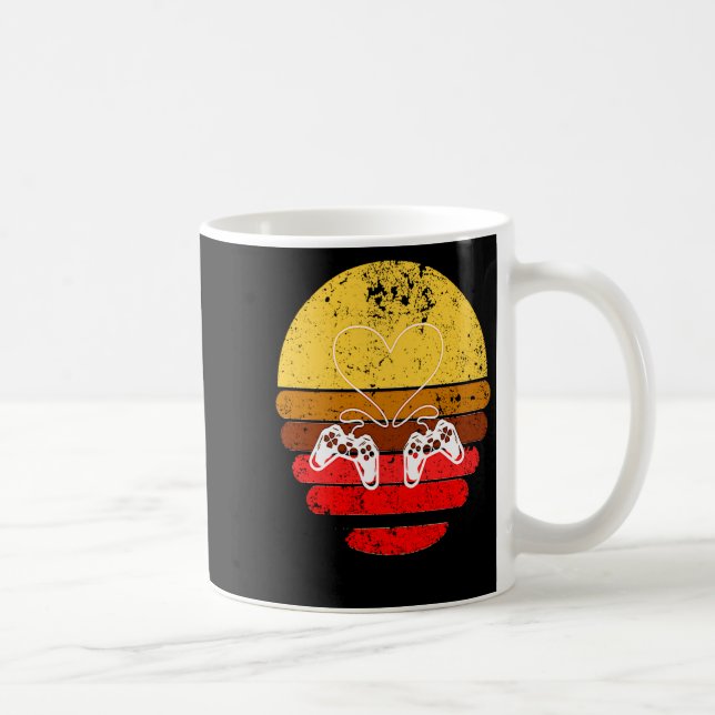 Caneca De Café Gamers Valentine Valentines Day For Gamers 1  (Direita)