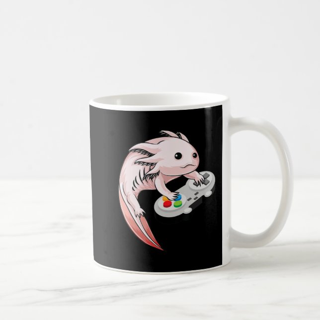 Caneca De Café Gamesolotl Axolotl Videos games Kawaii Anime (Direita)