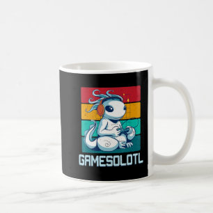Caneca De Café Gamesolotl Galeria de Vídeo Axolotl Kawaii Anime B
