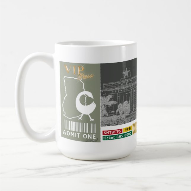 Caneca De Café Gana Adinkra Sankofa (Esquerda)