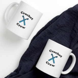 Caneca De Café Ganchos Azuis Engraçados Pela Tripulação