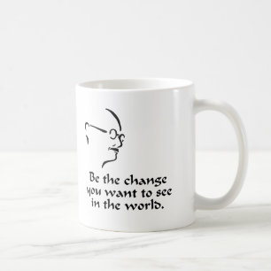 Caneca De Café Gandhi - mudança