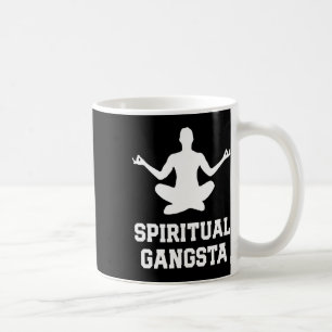 Caneca De Café Gangsta Espiritual Camisetas Engraçadas de Yoga Co