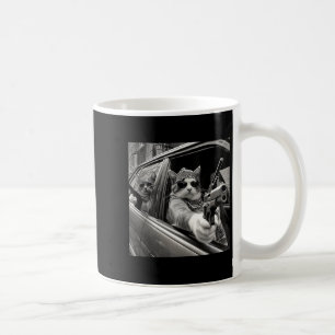 Caneca De Café Gangster de Gato Engraçado Memória de Gato Pai Mul