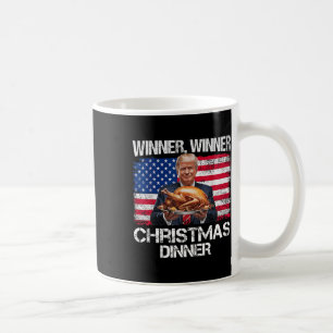 Caneca De Café Ganhador Engraçado Vencedor do Natal Janta Papais