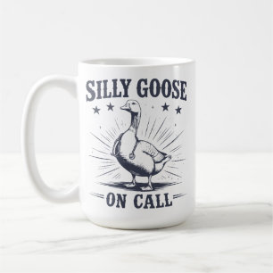 Caneca De Café Ganso Bobo Engraçado Enfermeira de Plantão Profiss