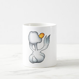 Caneca De Café Ganso Branco Por Trás Passarinho Bobo