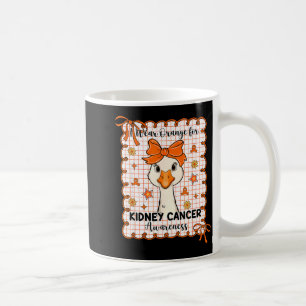 Caneca De Café Ganso coquete usa laranja para câncer de rim