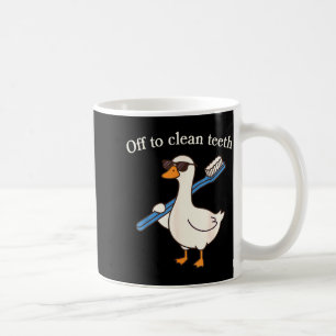 Caneca De Café Ganso engraçado vai limpar os dentes dentista dent