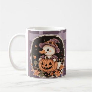Caneca De Café Ganso Fofo de Halloween Outono 