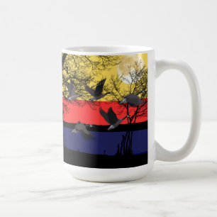 Caneca de Café Gansos Noturnos