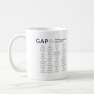 Caneca De Café GAP: Boa Prática de Afirmação