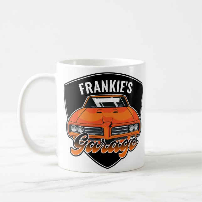 Caneca De Café Garagem de Muscle Car Personalizada 1969 Ram Air 4 (Esquerda)