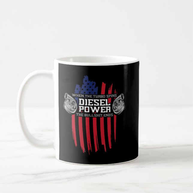 Caneca De Café Garagem Mecânica De Carros Funny Dotada Lover Dies (Esquerda)