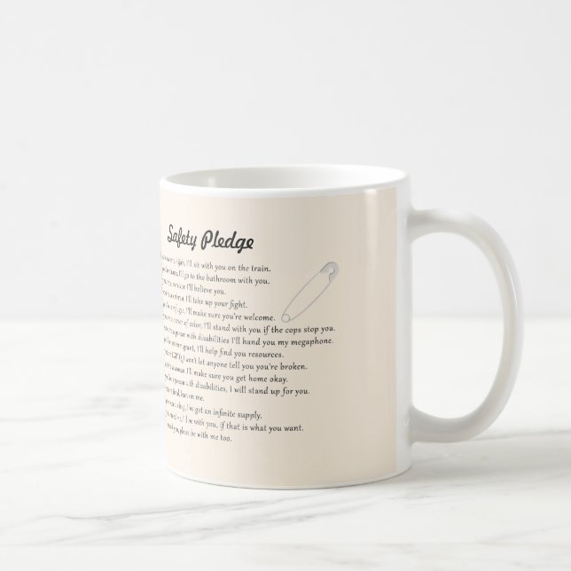 Caneca De Café Garantia da segurança (Direita)