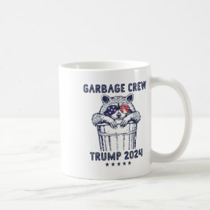 Caneca De Café Garbyge Crew Vote Trump 2024 Funny Republican Racc