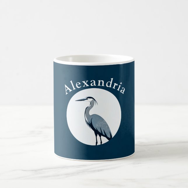 Caneca De Café Garça Azul Grande (Centro)